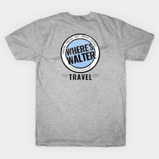 2-SIDED Where's Walter Travel Logo (BLK) T-Shirt